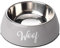House Of Paws Grey Woof 2 in 1 Dog Bowl, X-Large