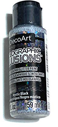 Deco Art Holographic Illusion BLK, Mystic Black, One Size