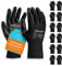 SAFEYEAR 12 Pairs Black PU Coated Safety Work Protective Gloves,Lightweight and Breathable for General Handling Work,Gardening,Builders,DIY,Delivery,Warehouse, Mechanic Men & Women Lady(Black S)