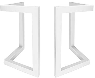 Pied de Table Industriel Pied Meuble en Metal Scandinave 2pcs DIY pour Table Chaise Blanc avec Vis + Protège Pieds…