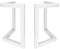 Pied de Table Industriel Pied Meuble en Metal Scandinave 2pcs DIY pour Table Chaise Blanc avec Vis + Protège Pieds…