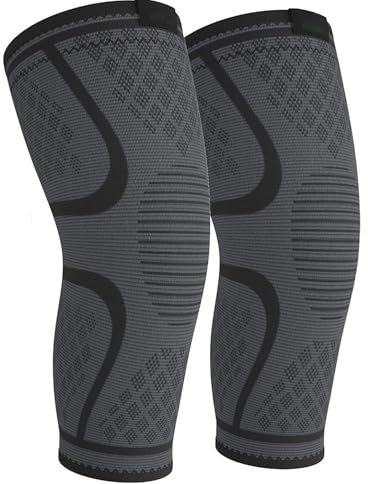 Wicket 1 Paar Kniebandagen, Kniebandage für Männer und Frauen Anti-Rutsch-Kniebandage Unterstützung Gelenkschmerzen, Bänder, Arthritis Schmerzlinderung, Sport, Laufen (klein)