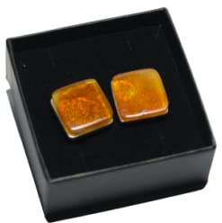 Manschettenknöpfe ORANGE sterling Silber 925 21733
