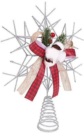 OSALADI Christbaumspitze Aus Metall Christbaumspitze Christbaumschmuck Dekorativer Stern