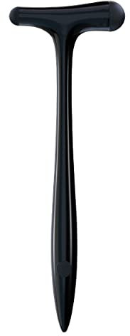 DocCheck Thïngs Reflexhammer Clôppe – Red Dot Design Award 2022, neurologischer Reflexhammer nach Trömner, Spitzgriff für Haut- und Oberflächenreaktionen, Aluminium (schwarz)