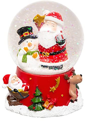 FEERIC LIGHTS & CHRISTMAS - Weihnachtsmann schneekugel - Durchmesser 80 mm