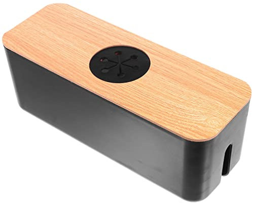 Alipis Kabelbox Mit Integrierter Steckdosenöffnung Organizer Für Kabel Und Steckdosen Abnehmbar Für Einfache Reinigung Langlebiges Material Für Lange Nutzungsdauer