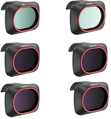 SOLKIN [Drohnenteile] Neuer Kameraobjektivfilter for DJI Mavic Mini 1/2/SE Drone Filter Set UV CPL Star 8/16/32/64 NDPL Zubehör (Color : 6 in 1)