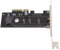 Bewinner Adaptador M.2 NVME a PCIE 3.0 X4, 32Gbps de Velocidad Rápida M.2 NVME SSD a PCIE 3.0 Tarjeta de Expansión del Controlador de Host para SSD 2280, 2260, 2242, 2230 (X4)