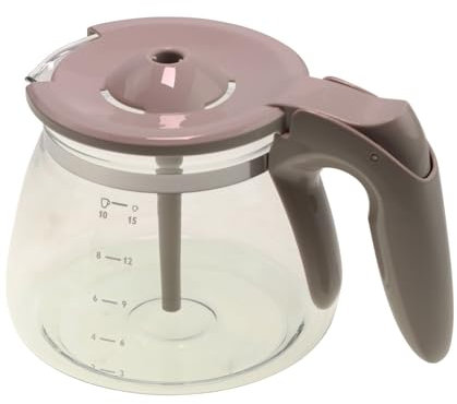 Jarra de cristal compatible con/pieza de repuesto para cafetera Philips CP9936,996510073462 HD7461, HD7462, HD7447