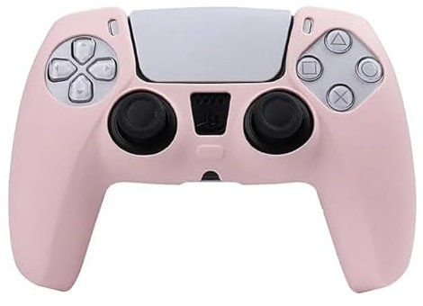 CABLEPELADO Cubierta de Silicona para Mando PS5, Funda Protectora De Silicona Suave para Mando PS5, Protector de Silicona Mando PS5, Compatible con PS5, Silicona, Rosa