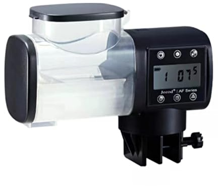 Lidzopas Alimentatore Automatico, Aangiatoia Automatica Acquario, Distributore Automatico Cibo esci,Capacità 100 g di Cibo per Pesci per Acquario Serbatoio per Pesci e Tartarughe