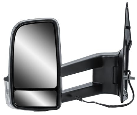 Außenspiegel Spiegel Links Fahrerseite Langer Arm Elektrisch und Beheizbar mit Blinker Für Mercedes Sprinter 906 VW crafter 2006-2018