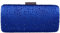 YUEZHAN Abendtasche Damen Clutch Damen Kristall Abend Taschen Hochzeits-Party Strass-Geldbörsen Handtaschen Braut Kiste Clutch Tasche Einer Größe Blue Crystal Clutch