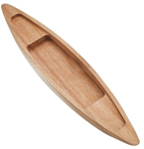 GORGECRAFT Unvollendetes Holzboot Bastelmodell Holzboot Modell Mini Nautik Segelboot Kräftiges Holzkanu Bastelprojekt Schreibtisch Ozeanlandschafts Ornament als Tafelaufsatz Heimbüro DIY Proje