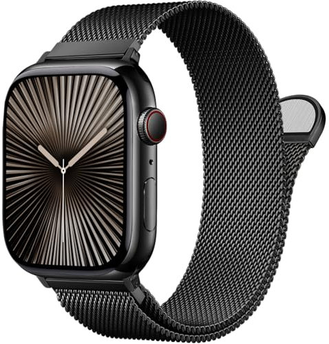 Bracelet breveté compatible avec les bracelets Apple Watch Femmes Hommes Séries 10 9 8 7 6 5 4 3 SE2 SE Ultra2 Ultra, boucle milanaise magnétique pour iWatch 49mm 46mm 45mm 44mm 42mm 41mm 40mm 38mm