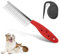 Xiciki Peigne Chat Poil Long, Peigne pour Chien, Pet Knotting Comb, Brosse Chat Poil Long avec Prise Ergonomique, Brosse Chien en Acier Inoxydable pour Enlever Les Poils Noués ou Morts