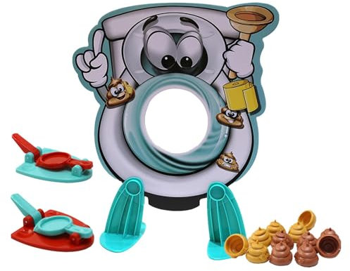 Toilet Flush Game, Family Game Toy, Novelty Poop Toy, Prank Gadget Set, Hilarious Poop Toy, Toilet Flush Game for All Ages, Prank Toy Set for Family Gatherings, Kids, Teenagers, and Adults