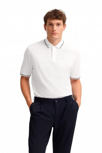 bugatti Herren Polo Shirt Kurzarm 8150-85031D | Modern Fit Polokragen Baumwolle zeitlos Basic Essential Freizeit Alltag