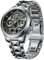 OUPINKE Armbanduhr für Herren, automatische Armbanduhr, Saphirglas, Kalender, Skelett, leuchtendes 3D-Zifferblatt mit 5 ATM wasserdichtem Luxus-Wolframstahl-Armband, Grün , Modern