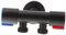 OSALADI Wc-steuerventil Tank Waschbecken-eckventil Wasserabsperrventil Schlauch Eck-absperrventil Ventile Toilettenabsperrventil Aus Edelstahl Bidet Für Toilette Spülen Black Edelstahl 304
