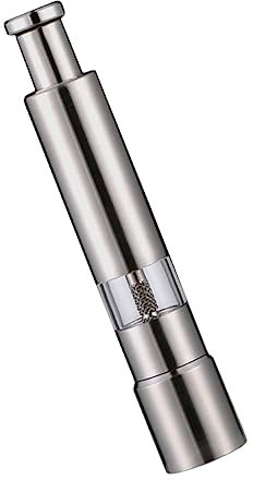 Cabilock 1pc Professional Pepper Mill Hand Operated Kitchen Pepper Grinder Stainless Steel No Taste Safe for Daily Cooking Outdoor Barbecue