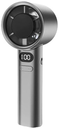 siduytin Rechargeable Handheld Fan 120 Infinite Speed Regulation Silent ABS 120 Wind Speed Mini Bladeless Handheld Fan, grey
