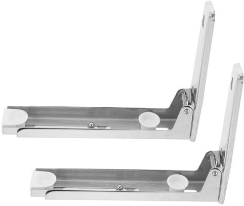 KICHOUSE Soporte De Acero Inoxidable Para Microondas Tipo Extensión Soporte De Pared Para Estante De Microondas Uso Cocina