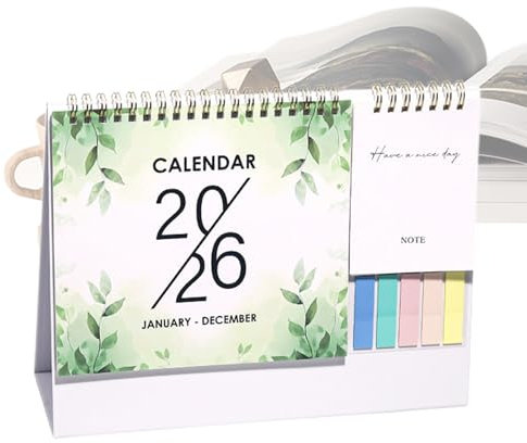 Tischkalender - Jan-Dez 2026 Kalender Tischunterlage - Terminplaner Lehrer Kalender Mit 12 Monaten Übersicht Groß Blöcke Organizer