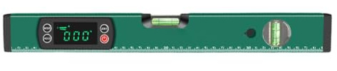 Niceminiwall Digital Level with LED Display, Data Hold Function and Magnetic Base for Angle Measurement in Construction and Renovation Projects, 400MM Aluminum Frame