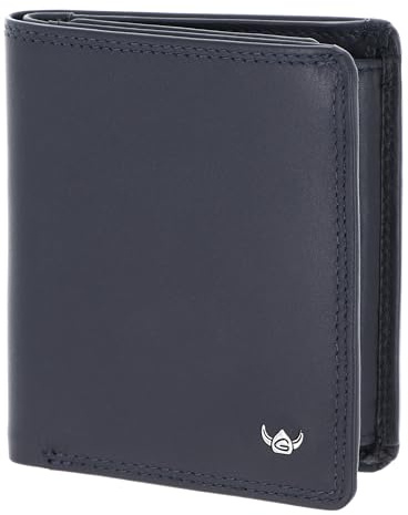 Golden Head Leder Geldbörse Polo RFID Protect Kombischeintasche 1119 Marineblau dunkelblau