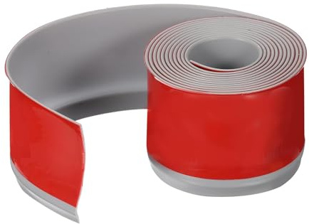 SZLIFE Moulures murales autocollantes, baguettes de finition, protections d'angle pour portes, comptoirs et sols, Gris