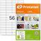 Printation Etiketten Selbstklebend 52,5 x 21,2 mm - 1400 Klebeetiketten zum Bedrucken, 56 selbstklebende Etiketten pro A4 Bogen, 25 Blatt - Universal Etiketten Matt Weiß für Laser und Injekt Drucker
