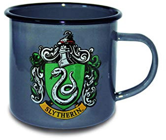 Logoshirt - Harry Potter - Slytherin Logo I Enamel Mug I Outdoor Mug I with Motif I Approx. 300 ml I Licensed Original Design