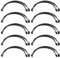 WMYCONGCONG 10 PCS PWM Fan Splitter Cable PC Fan Extension Cable 4 Pin Y Splitter 1 to 2 Converter for Fan Case Computer ATX Case