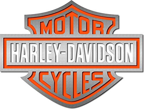 Reflektierende Aufkleber für Harley Davidson Helm, Orange