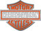 Reflektierende Aufkleber für Harley Davidson Helm, Orange