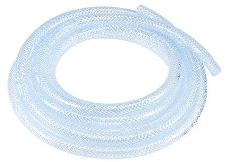 sourcing map Braided PVC Tubing, 1/4(6mm) ID 3/8(10mm) OD 10ft Flexible Clear Water Hose