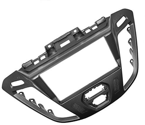 HIXISTO Radio Stereo Facia，Facia Adaptor Double Din Car Radio Fascia Fit Use For Ford Transit Tourneo Custom 2013-2020 Multimedia Audio DVD Player Dash Mount Install Frame Bezel