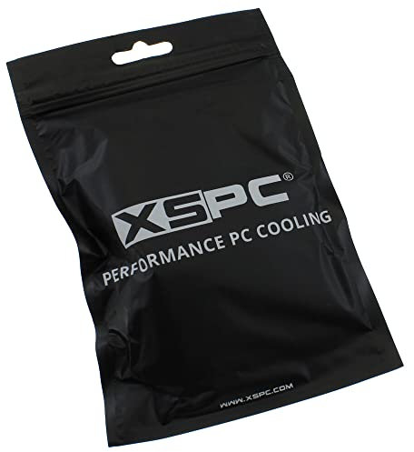XSPC compatible Verschlussstopfen V2 G1/4 Zoll AG - 10er Pack, schwarz chrome