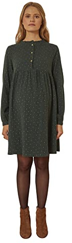 Vertbaudet Bedrucktes Kleid für Schwangerschaft & Stillzeit, Musselin grün 42
