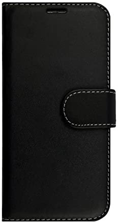 Case For iPhone 13 Mini Leather Flip Wallet Card Holder Book Folding Folio Stand Phone Cover (Black)