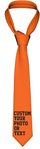 WunM Studio Foto-Krawatte, Krawatte, Personalisierte Foto-Krawatte, Personalisierte Krawatte, Benutzerdefinierte Krawatten, Hochzeitsgeschenk, Geschenke Für Papa, Vatertag - Klassische Karier