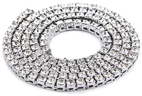 ANAZOZ Halskette Herren Vergoldet 56 cm, Kette Ohne Anhänger Herren 4mm Breit Venezianierkette Silber