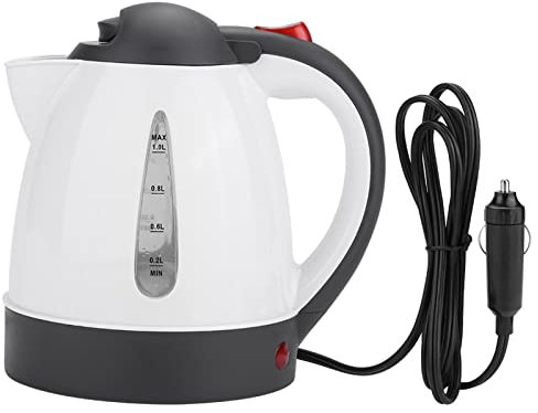 Calentador Agua Eléctrico para Coche 1000ml y 24v Taza Café Eléctrica Cálida Protección Contra Corriente Herramienta Eficiente Beber Sellada Hacer Té en Viajes
