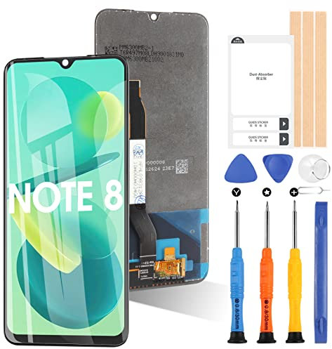 ARSSLY Pantalla para Xiaomi Redmi Note 8 LCD Pantalla Táctil Asamblea Reemplazo Pantalla de Cristal Digitalizador con Herramientas (Negro No Aplicable a Redmi Note 8 PRO)
