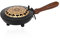 NKlaus Räucherpfanne aus Eisen mit Holzgriff Mandala Gold 24cm Weihrauchbrenner schwarz 11488