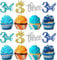 24 Stück 3rd Geburtstag Cupcake Toppers Glitzer Dritte Geburtstag Tortendeko Three Kuchen Deko mit Crown Happy Birthday Kuchen Dekorationen für Baby Dusche Jahrestag Party Neu Buntes