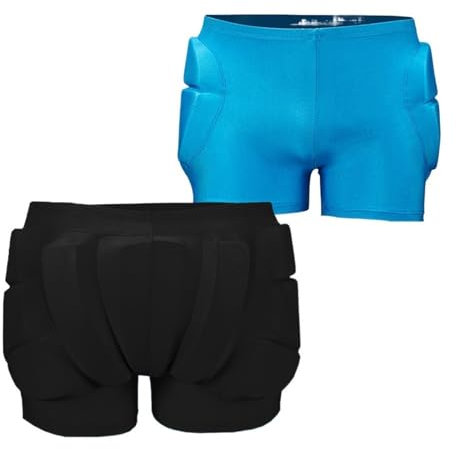 TIYGHI Eiskunstlauf-Skate-EIS-Hüftschutz-Pad, Sport-Sicherheitsunterstützer, schützende Ski-Aufprall-Shorts, verschleißfest, for Jugendliche (Color : Black pink, Size : L 75-85cm)