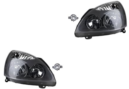 Johns, Scheinwerfer Satz Halogen passend für Renault Clio BB BC CB 01-05 H7 H1 +Nebel